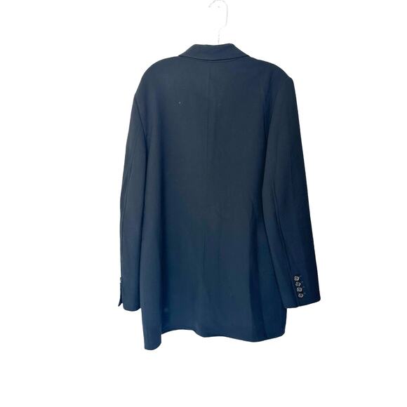 Michael Kors Black Business Career Office Work Wool Blend Blazer Size 14 - Picture 10 of 13